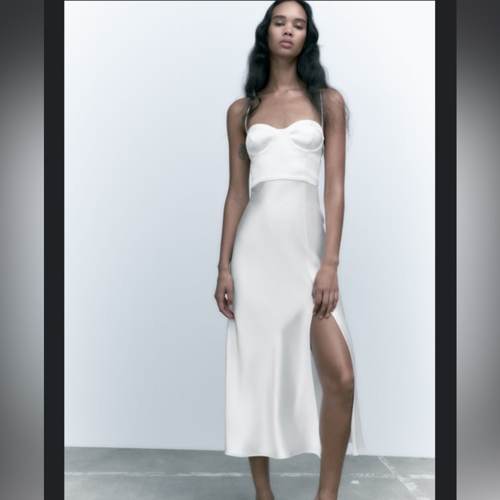 Tie back midi dress